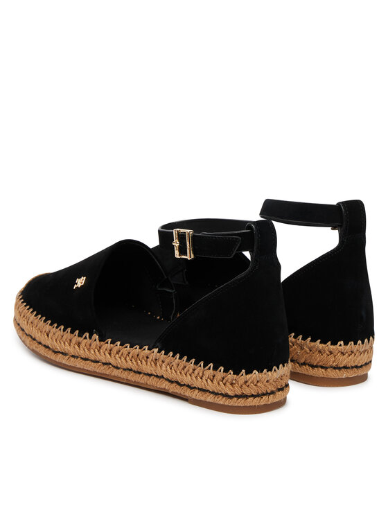 Tommy Hilfiger Espadrilės Tommy Hilfiger Th Platform Espad Suede Strap FW0FW09144 Juoda