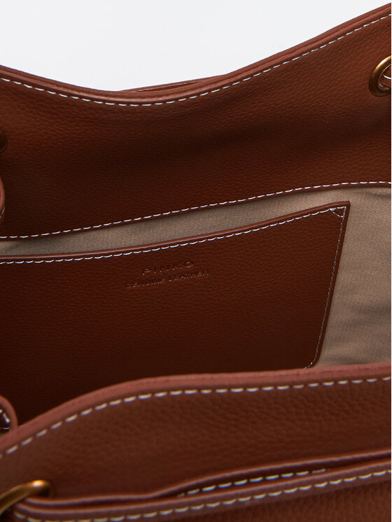PINKO Ročna torba PINKO SECCHIELLO CLASSIC 104305 A29Q L84Q Rjava