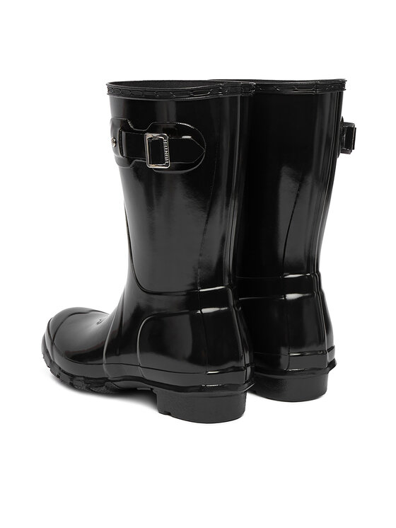 Hunter Гумові чоботи Hunter Original Gloss Short WFS1000RGL Чорний