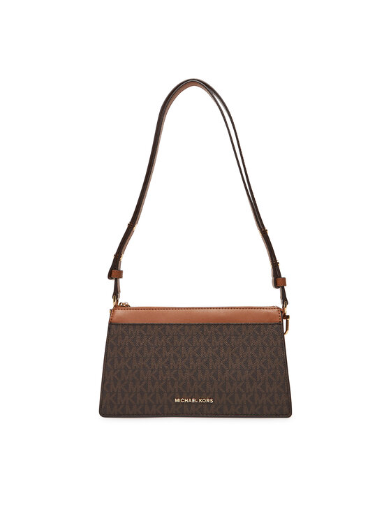 マイケル Geantă satchel Emilia medie cu logo distinctiv de culoare MARO
