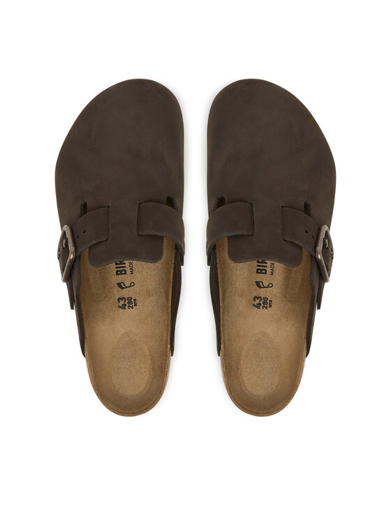 Birkenstock Шльопанці Birkenstock Boston Wire Buckle 1032760 Темно-коричневий