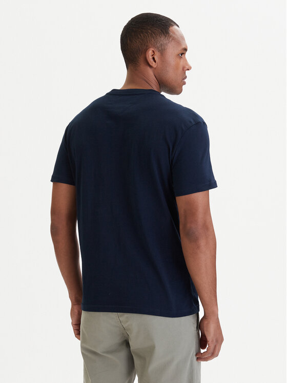 Tommy Jeans Tommy Jeans Majica Linear Logo DM0DM20744 Mornarsko modra Regular Fit