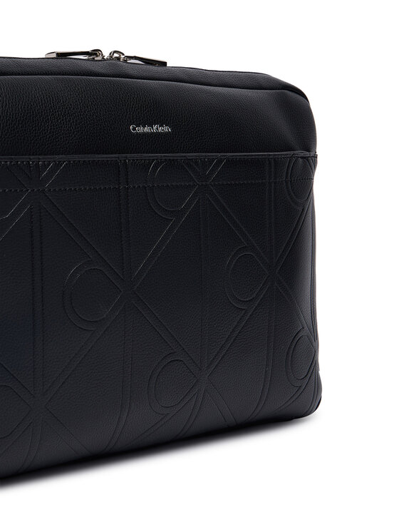 Calvin Klein Laptoptáska Calvin Klein Xl Emblem Aop LV04D3526G Fekete