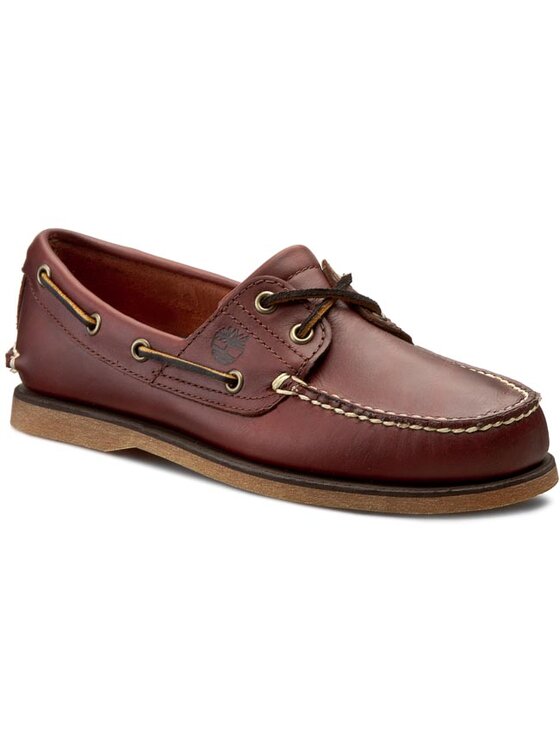 Timberland Mokasini Timberland Classic Boat 2 Eye 25077/TB0250772141 Rjava