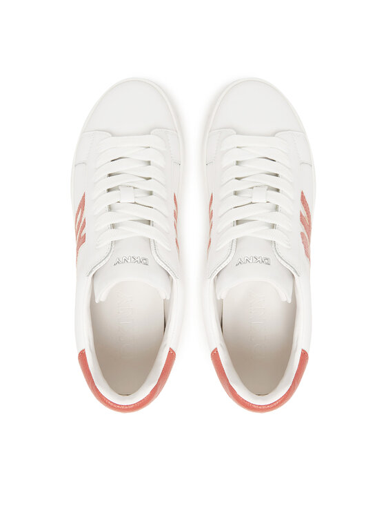 DKNY Sneakersy DKNY Abeni Lace Up Sneaker K1300916 Biela