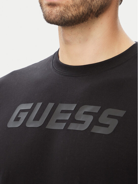 Guess Guess Футболка Z6YI26 K5090 Чорний Regular Fit