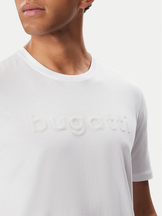 Bugatti Bugatti Camiseta 8350-25048F Blanco Regular Fit