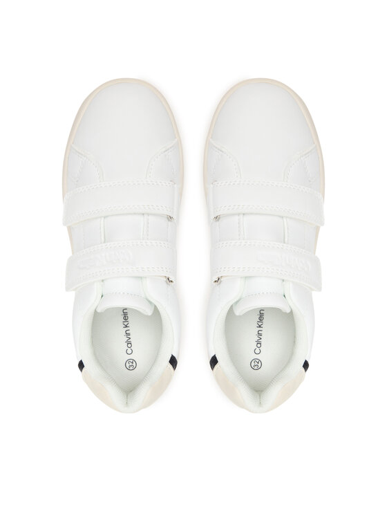 Calvin Klein Laisvalaikio batai Calvin Klein Low Cut Velcro Sneaker V1X9-83440-1355 S Balta