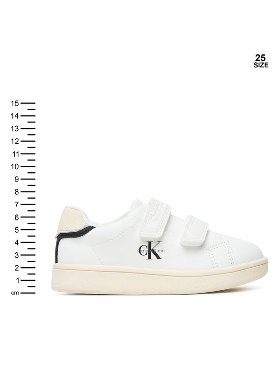 Calvin Klein Sneakers Calvin Klein Low Cut Velcro Sneaker V1X9-83440-1355 M Bianco