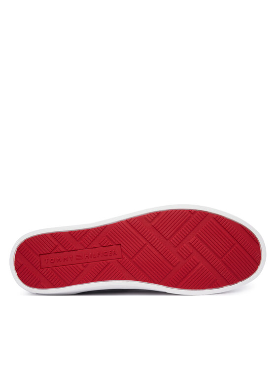 Tommy Hilfiger Tenisky Tommy Hilfiger Th Vulc Cup Long Lace Canvas FM0FM05874 Tmavomodrá