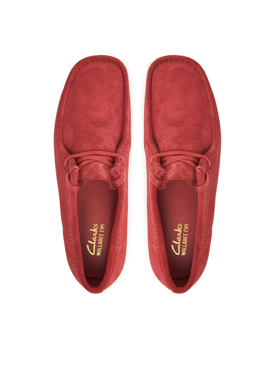 Clarks Nizki čevlji Clarks Wallabee  26180921 Rdeča