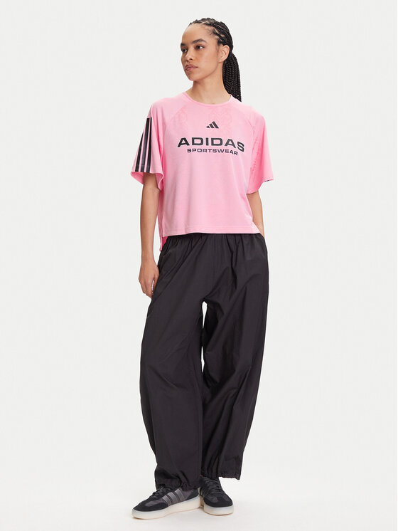 adidas adidas Majica Tiro x Common Goal Jacquard JL9213 Roza Loose Fit