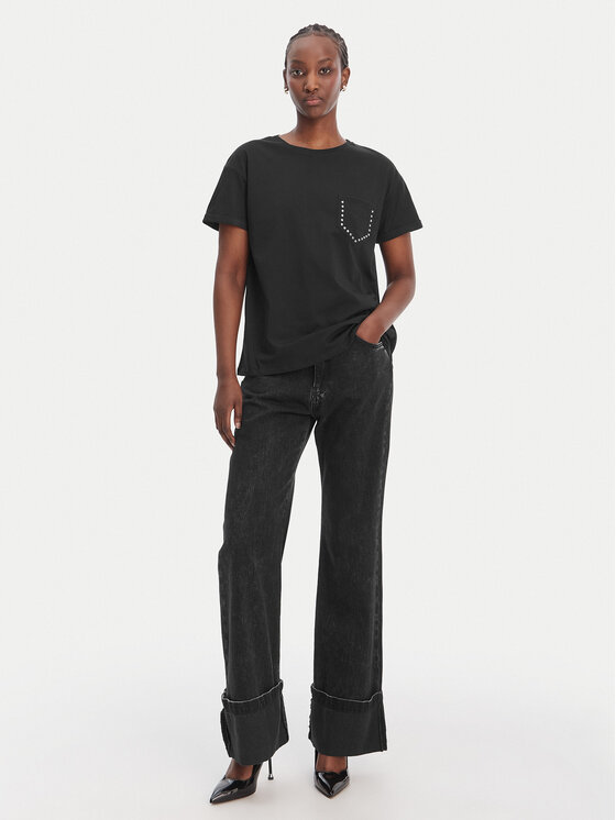 Liu Jo Liu Jo Camiseta WA6372 JS923 Negro Regular Fit