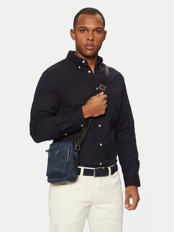 Guess Taška cez rameno Guess HMECRN P3463 Tmavomodrá