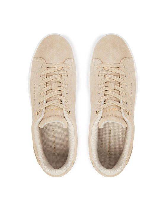 Tommy Hilfiger Sneakers Tommy Hilfiger Th Feminine Cupsole Suede FW0FW09109 Beige