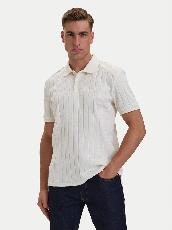 Calvin Klein Calvin Klein Polo LV04LE203G Crema Regular Fit