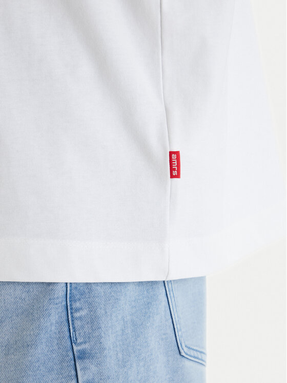 Americanos Americanos Camiseta W126-AMMTS-1017-01X Blanco Regular Fit