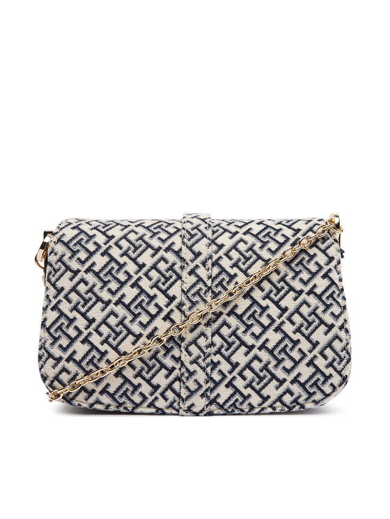 Tommy Hilfiger Geantă Tommy Hilfiger Th Heritage Chain Cross Jacquard AW0AW19320 Bleumarin
