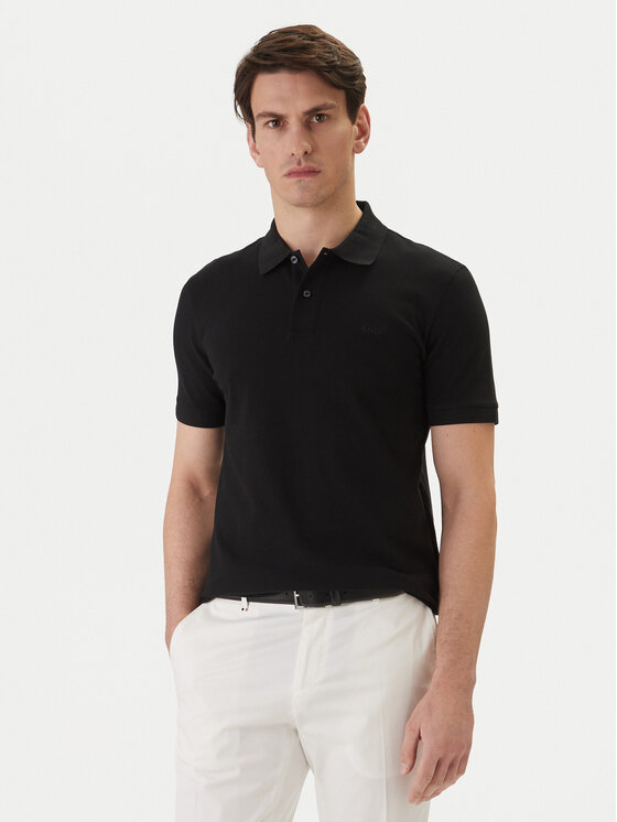BOSS BOSS Polo Pallas 50553564 Negro Regular Fit