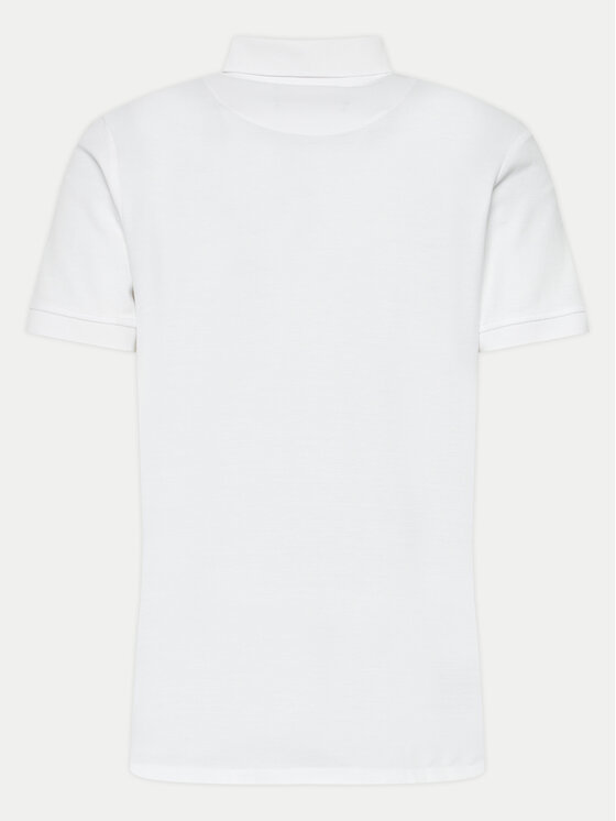 INDICODE INDICODE Polo Wadim 40-913 Blanco Slim Fit