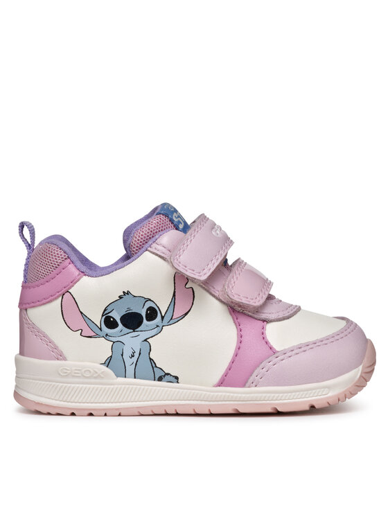 Geox Sneakersy Geox B Rishon Girl B460LA 000BC C0406 Biały