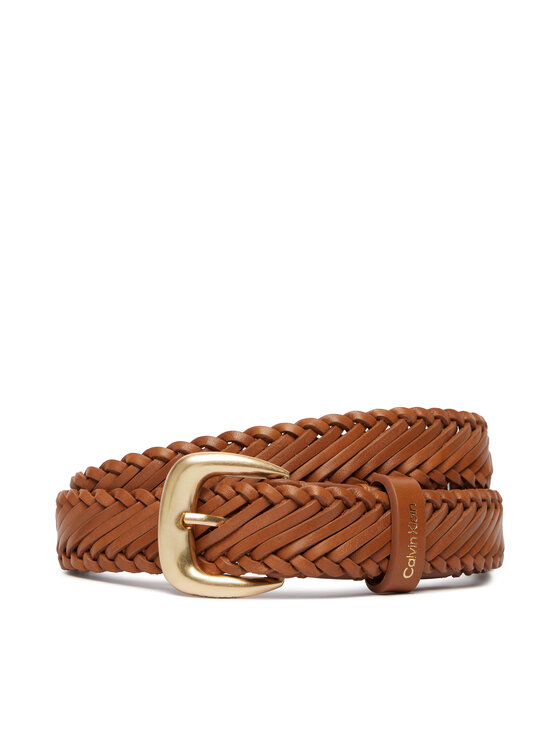 Calvin Klein Curea de Damă Calvin Klein Braided Logo Buckle 25Mm LV04F7087G Maro