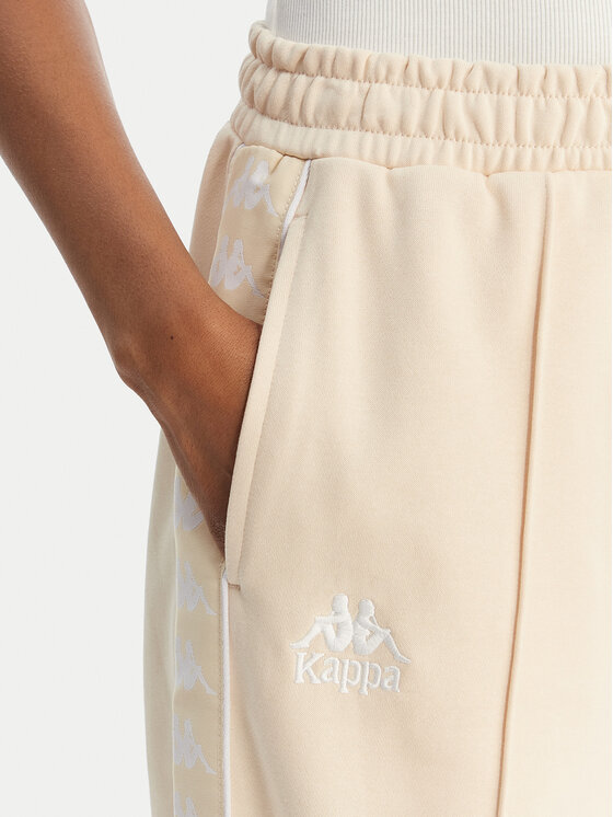 Kappa Kappa Παντελόνι φόρμας Banda Malorie 37256WW Εκρού Regular Fit