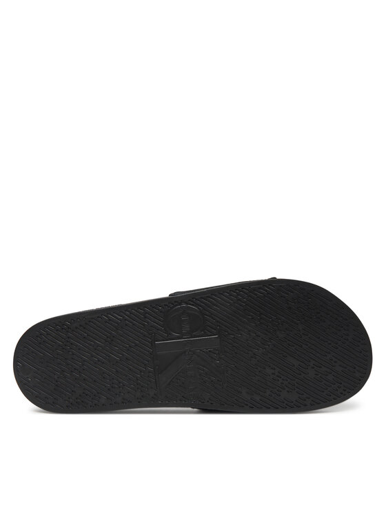 Calvin Klein Jeans Klapki Calvin Klein Jeans Slide Monologo Cv YM0YM01367 Czarny