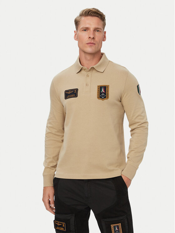 Aeronautica Militare Aeronautica Militare Polo 262PO1941UJ00703 Beis Regular Fit
