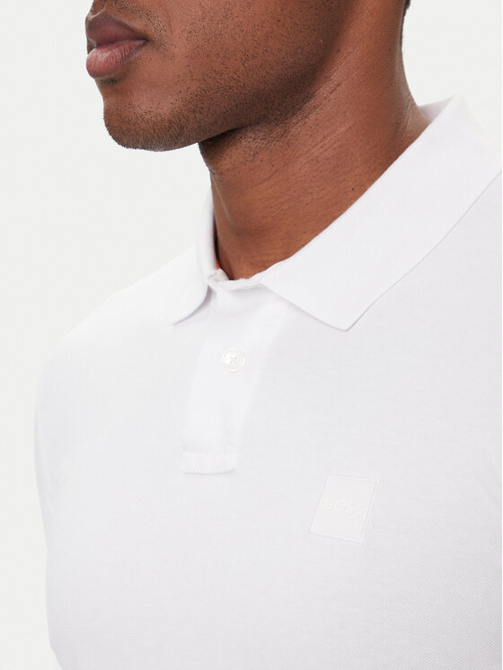 BOSS Boss Поло Passenger 50507803 Білий Slim Fit
