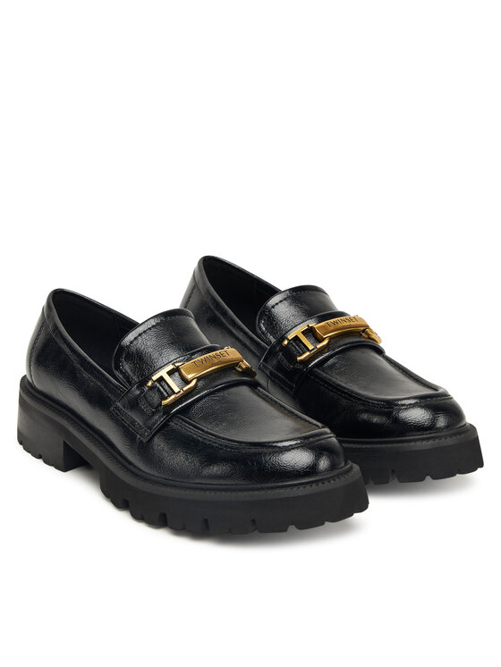 TWINSET Loaferice TWINSET 252TGT080 Crna