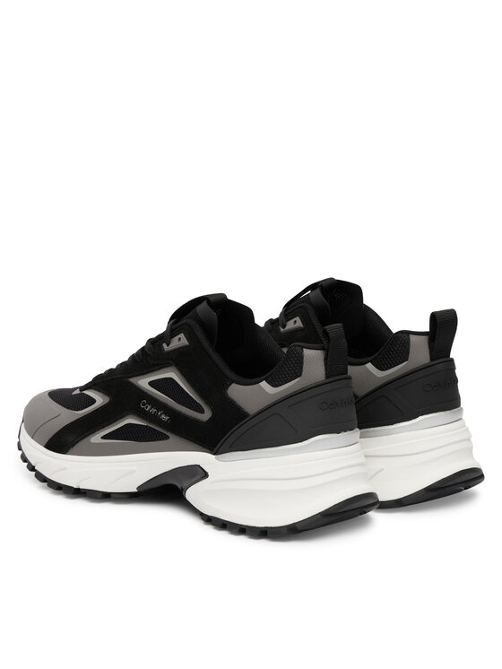 Calvin Klein Sneakersy Calvin Klein Hike Runner Ck Stripe Mix Ny-Su HM0HM02220 Čierna