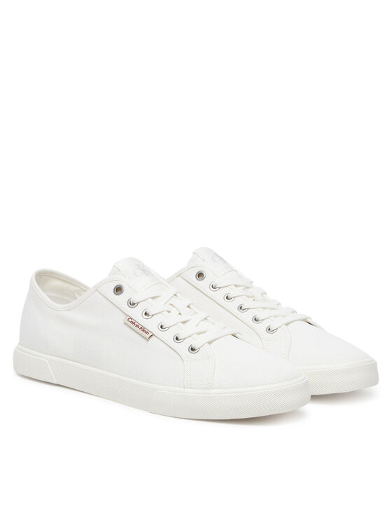 Calvin Klein Jeans Tenisówki Calvin Klein Jeans Ess Vulc Low Mg Cv YM0YM01301 Biały