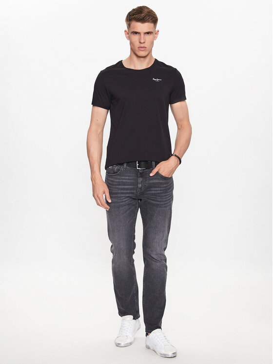 Pepe Jeans Pepe Jeans Marškinėlių komplektas Pepe Tshirt 2P PMU10976 Juoda Regular Fit