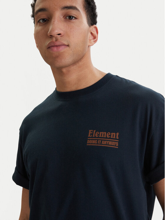Element Element Camiseta Anyways ELYZT00568 Azul marino Relaxed Fit