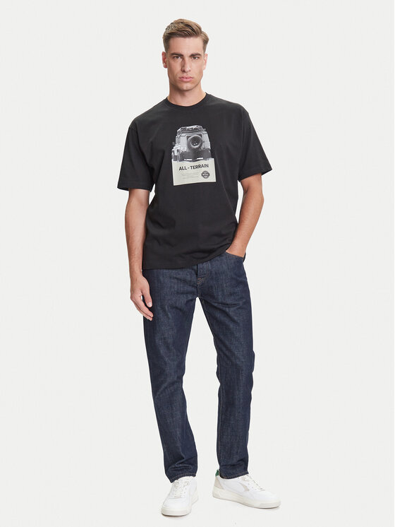 BOSS BOSS Camiseta Te_Wagon 50546958 Negro Relaxed Fit