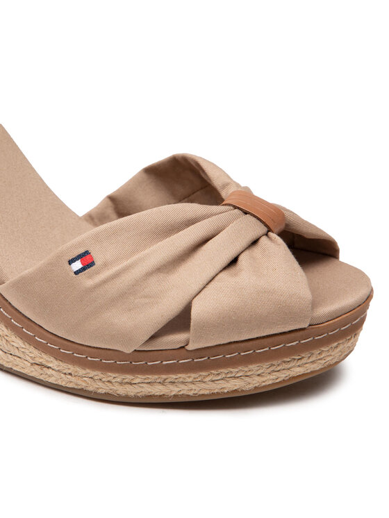 Tommy Hilfiger Espadryle Tommy Hilfiger Iconic Elena Sandal FW0FW00905 Brązowy
