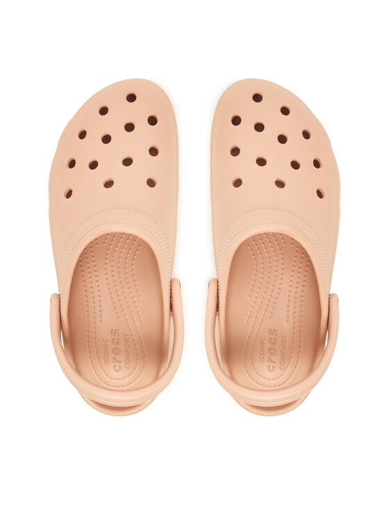 Crocs Шльопанці Crocs Classic Platform Clog 206750 Бежевий