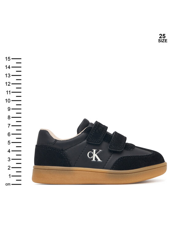 Calvin Klein Sneakersy Calvin Klein Low Cut Velcro Sneaker V1X9-83443-0318 M Czarny