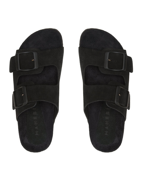 Manebi Шльопанці Manebi Traveler Nordic Sandals K 1.0 RT Чорний