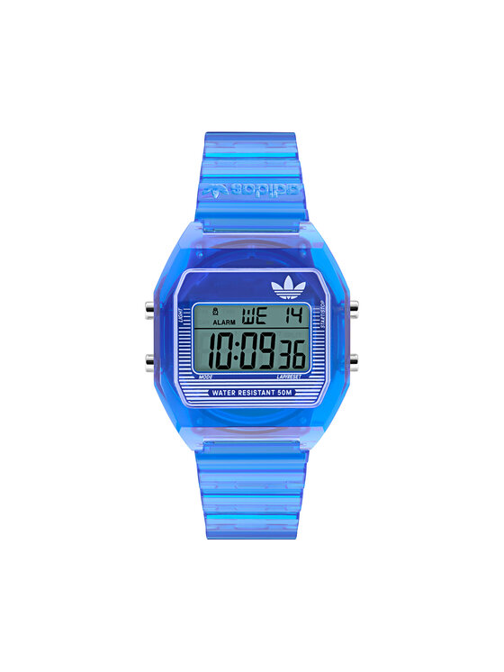 adidas Ročna ura adidas AO Street Digital Two Crystal AOST25537 Modra