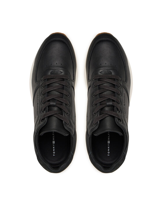 Tommy Hilfiger Sneakersy Tommy Hilfiger Premium Leather Hybrid FM0FM05700 Čierna