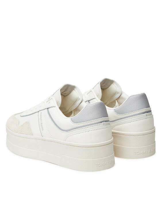 Tommy Jeans Sneakers Tommy Jeans The Greenwich Flatform EN0EN02807 Alb