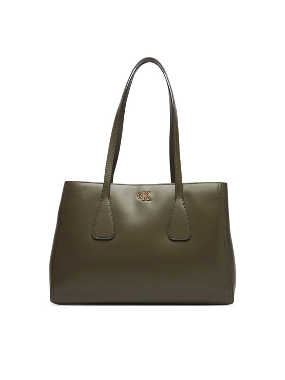 Calvin Klein Kabelka Calvin Klein Ck Medium Work Tote LV04F3442G Zelená