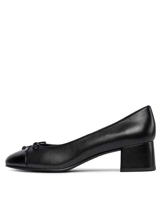 Tory Burch Обувки на ток Tory Burch Cap-Toe Pump 45Mm 154517 Черен