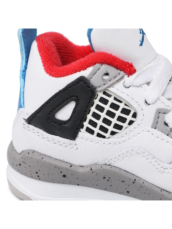 Nike Sneakersy Nike Jordan 4 Retro (TD) BQ7670 146 Biela