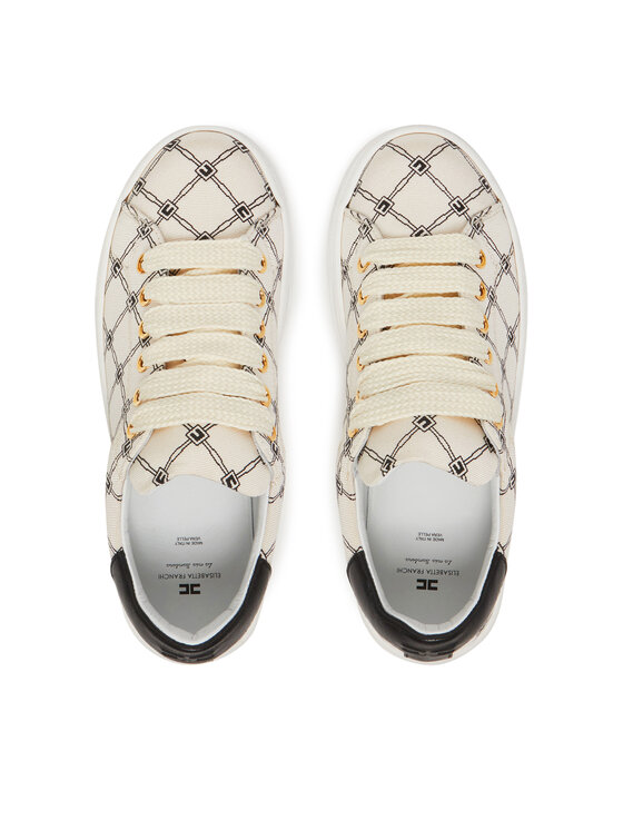 Elisabetta Franchi Sneakersy Elisabetta Franchi F4-A9E-0245 Béžová