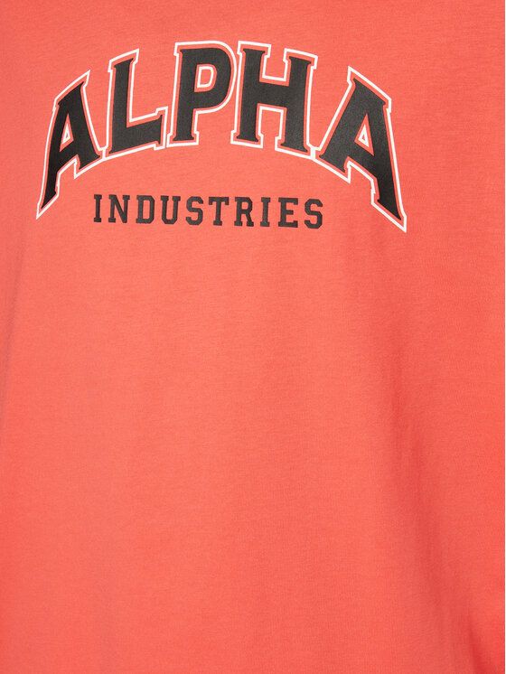 Alpha Industries Alpha Industries Футболка College 146501 Червоний Relaxed Fit