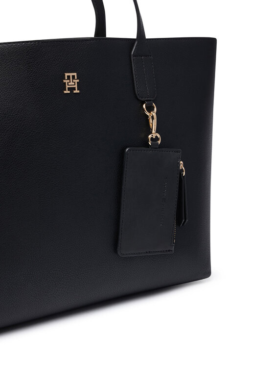Tommy Hilfiger Torebka Tommy Hilfiger Th Icon Tote AW0AW18724 Czarny