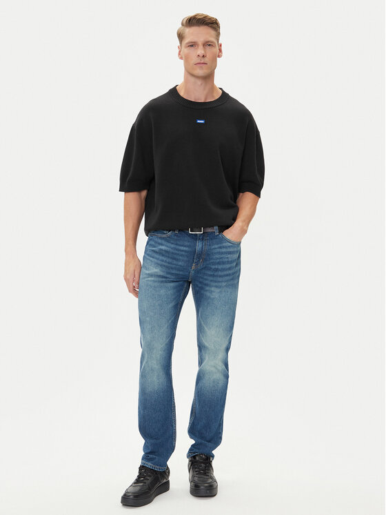 HUGO HUGO Футболка San Carson-CP 50543765 Чорний Relaxed Fit
